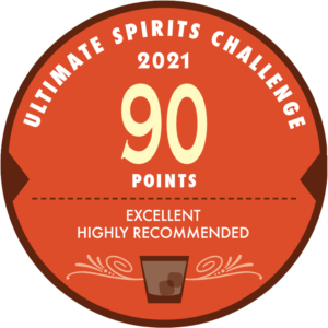 Ultimate Spirits Challenge 2021 — 90 Points Excellent Highly Recommended